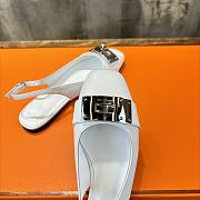 Hermes Innocente Slingback Goatskin White - 4