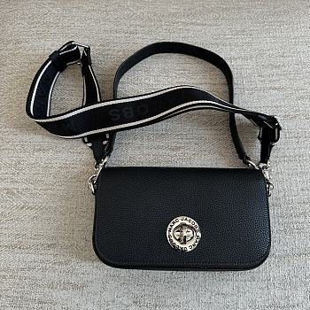 Marc Jacobs Turnlock Crossbody in Black 24x14x5cm