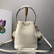 Prada Drawstring Shoulder Crossbody Bag White 21x25x15cm - 2