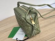 Bottega Veneta Mini Loop Camera Bag Green Khaki 17x10x6cm - 5