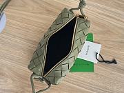 Bottega Veneta Mini Loop Camera Bag Green Khaki 17x10x6cm - 2