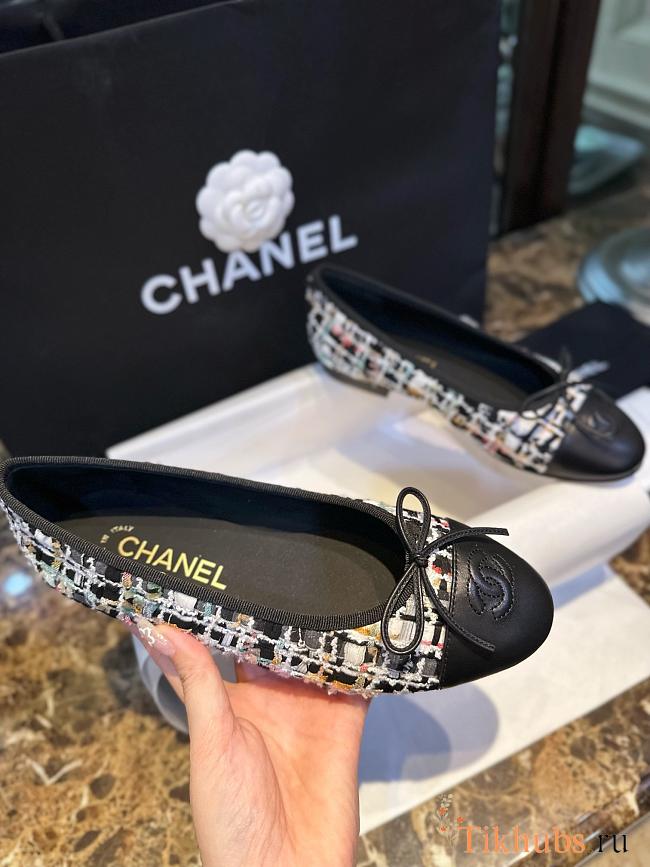 Chanel Ballerina Flat Tweed - 1