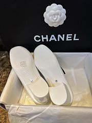 Chanel Mary Janes Shoes Polished Calfskin White - 5