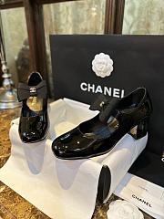 Chanel Mary Janes Shoes Polished Calfskin Black - 3