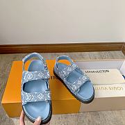 Louis Vuitton LV Shake Platform Sandals Blue - 1