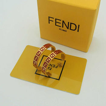 Fendi Forever Earrings Gold