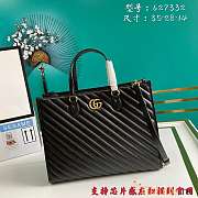 Gucci Marmont Medium Black Tote Bag 35x28x14cm - 1