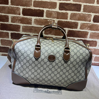 Gucci Ophidia GG Medium Carry-On Duffle Brown 44x27x24cm