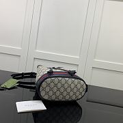 Gucci Ophidia GG Small Bucket Bag Blue 26x20.5x11cm - 6