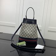 Gucci Ophidia GG Small Bucket Bag Blue 26x20.5x11cm - 5