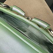 Gucci Horsebit Chain Medium Shoulder Bag Green Iridescent 38x15x16cm - 3