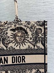 Dior Large Book Tote Beige Black Toile De Jouy Soleil 42 x 35 x 18.5 cm - 4