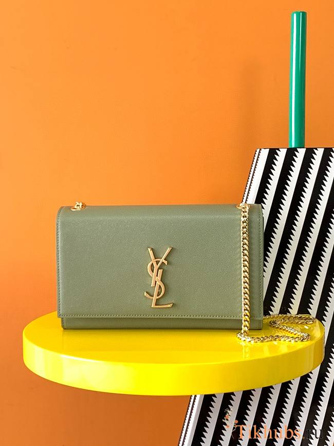 YSL Kate Chain Green Bag 24x14.5x5.5cm - 1