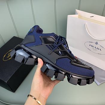 Prada Cloudbust Thunder Knit Black Blue Sneaker