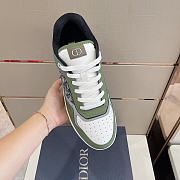 Dior B27 Low Olive Cream Sneaker - 3