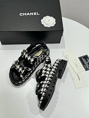 Chanel Black White Sandal - 4