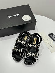 Chanel Black White Sandal - 5