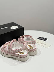 Chanel Pink White Sandal - 3