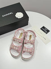 Chanel Pink White Sandal - 4