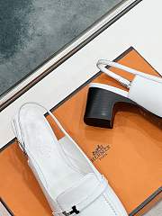 Hermes Infinie 50 Pump White 5cm - 5