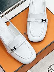 Hermes Infinie 50 Pump White 5cm - 3