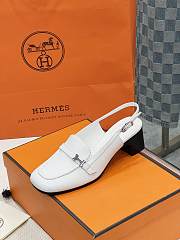 Hermes Infinie 50 Pump White 5cm - 2