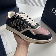 Dior B27 Low Deep Blue Plum Oblique Sneaker - 4