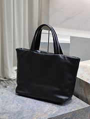 YSL Tote Nappa Lambskin Black 41-50x43x17cm - 5