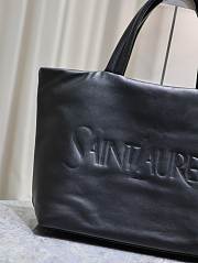 YSL Tote Nappa Lambskin Black 41-50x43x17cm - 2