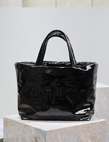 YSL Tote Nappa Patent Black 41-50x43x17cm