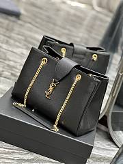 YSL Cassandra Black Tote Shopper Bag 33x22x15cm - 3