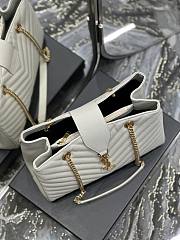 YSL Shopping Tote Bag White 33x22x15cm - 6