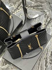 YSL Shopping Tote Bag Black 33x22x15cm - 4