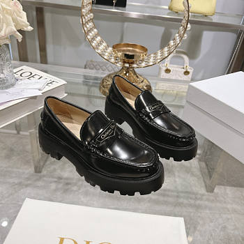 Dior Boy Platform Loafer Black Brushed Calfskin