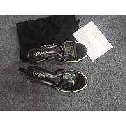 Chanel Transparent Logo Sandals Black - 3