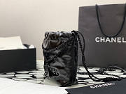 Chanel Mini 22 Handbag Full Black 20x19x6cm - 5