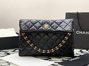 Chanel Maxi Hobo Bag Black 39cm - 5