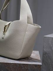 YSL Bea In Grained Leather White 50x28x18cm - 2