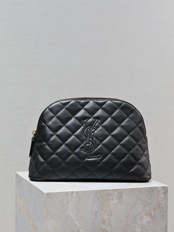 YSL Large Cosmetric Pouch Black 30x20x11cm