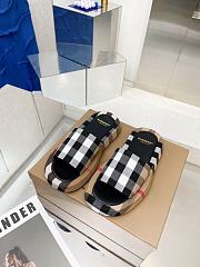 Burberry Check Cotton Slides - 1