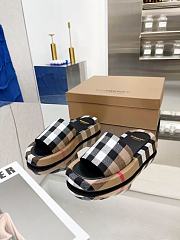 Burberry Check Cotton Slides - 3