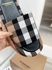 Burberry Check Cotton Slides - 5