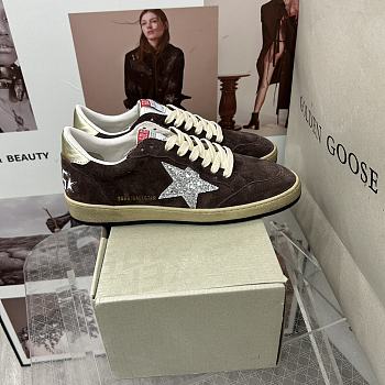 Golden Goose Suede Brown Ballstar Sneaker