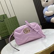 Gucci Marmont Small Shoulder Bag Pink Iridescent 24x13x7cm - 1