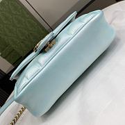 Gucci GG Marmont Shoulder Bag Blue 23cm - 4