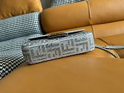 Fendi Baguette Mini Silver Bag Crystal 20x13x5cm - 5