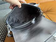 Fendi Baguette Silver Bag Crystal 27x15x6cm - 6