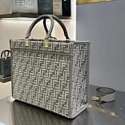 Fendi Medium Sunshine Grey Bag 35x31x17cm - 3