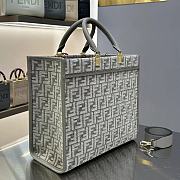 Fendi Medium Sunshine Grey Bag 35x31x17cm - 2