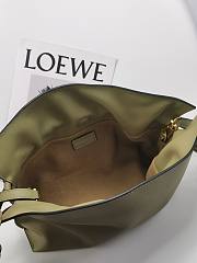 Loewe Mini Flamenco Clutch Bag Green 23.9x18x9cm - 4